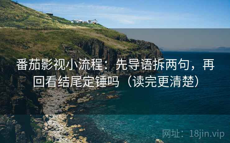 番茄影视小流程：先导语拆两句，再回看结尾定锤吗（读完更清楚）